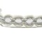White Metallic Silver Gimp Trim with Circular Ridges Embellishment 0.50 inch Width